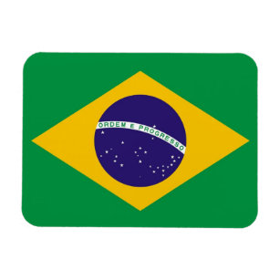 Flexibler Magnet-Patriotic with flag of Brazil Magnet