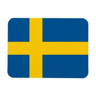 Flexibler Magnet-Patriotic with flag of Sweden Magnet