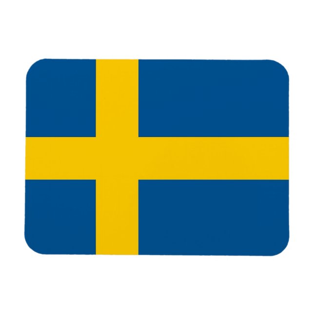 Flexibler Magnet-Patriotic with flag of Sweden Magnet (Horizontal)