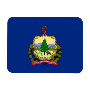Flexibler Magnet-Patriotik with Vermont State flag Magnet