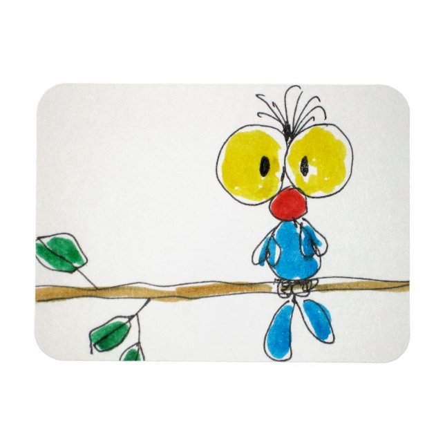 Flexibler Magnet „Vögelchen“. (Horizontal)