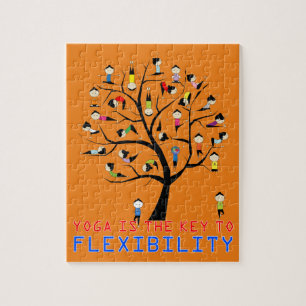 Flexibler Yoga Puzzle