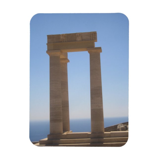 Flexibles Foto des griechischen Tempels Magnet (Vertikal)