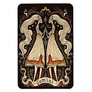 Flexibles Foto Magnet Gemini Celestial Zodiac Art