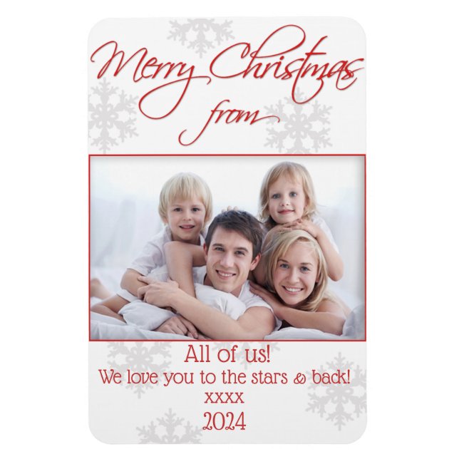 Flexibles Magnet für Weihnachts-Fotokarten (Vertikal)