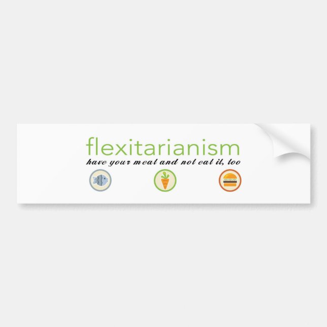 Flexitarian-Autoaufkleber Autoaufkleber (Vorne)