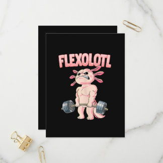 Flexolotl Axolotl Einladungspostkarte