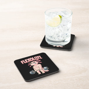 Flexolotl Axolotl Getränkeuntersetzer
