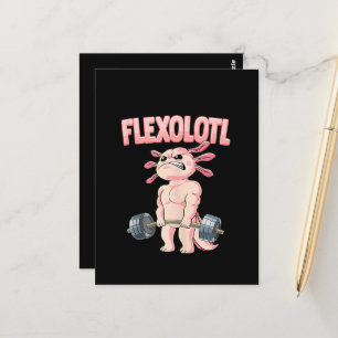 Flexolotl Axolotl Postkarte