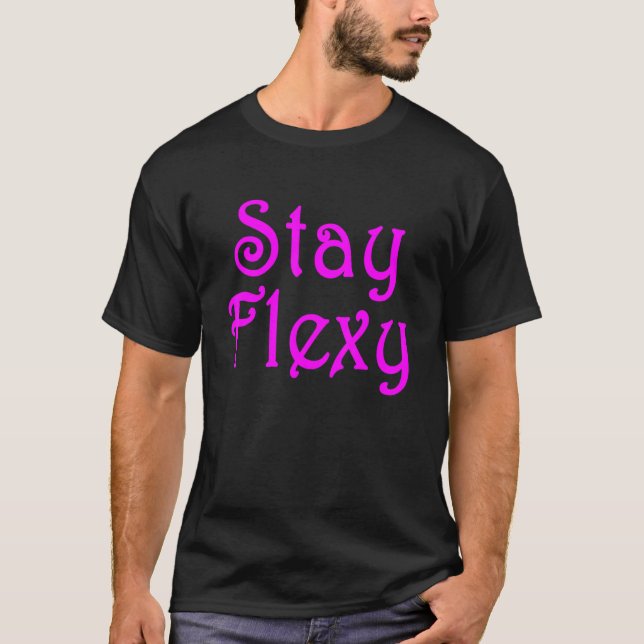 Flexy Motivierend Inspiriations- und Fitness-Q ble T-Shirt (Vorderseite)