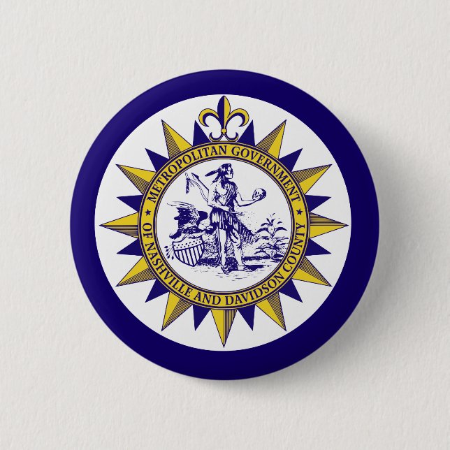 FlFlag von Nashville, Tennessee Button (Vorderseite)