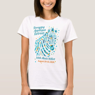 Flickenteppich-Applikations-Retreat T-Shirt