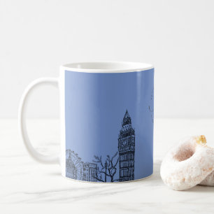 Flickermuse Floral Tone Sketch Kaffeetasse