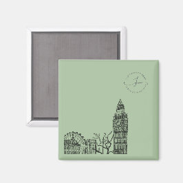 Flickermuse London Color Tone Sketch Magnet