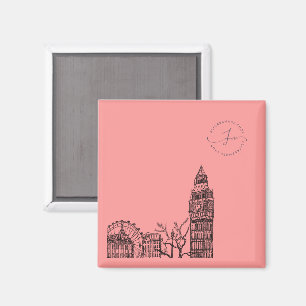 Flickermuse London Color Tone Sketch Magnet