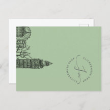 Flickermuse London Color Tone Sketch Postcard