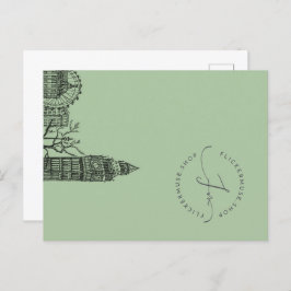 Flickermuse London Color Tone Sketch Postcard Postkarte