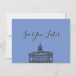 Flickermuse Nottingham Mocha Mousse Tone Sketch Postkarte