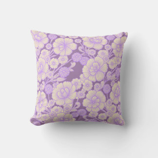 Flieder 💜 Barock Blumenmuster Kissen