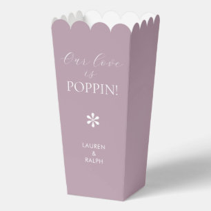 Flieder Chic-minimalist-Hochzeits-Popcorn im Sch Geschenkschachtel