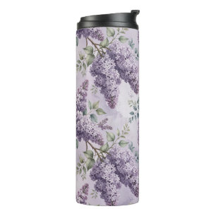 Flieder Fliederblüten Salbeigrün Staubiges Lavende Thermosbecher
