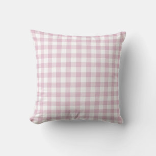 Flieder Gingham Karo Soft Cottage Kissen