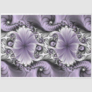 Flieder-Illusion abstrakte Blumen-Fraktal-Kunst-Fa Seidenpapier