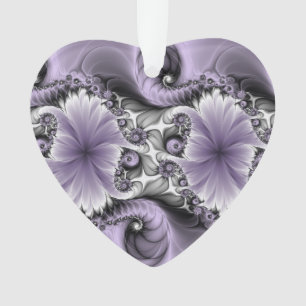 Flieder-Illusion abstrakte Blumen-Fraktal-Kunst-He Ornament