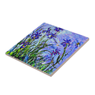 Flieder-Irisen Kunst von Claude Monet, Fliese