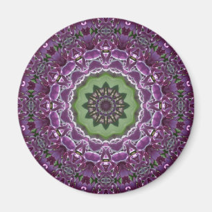 Flieder-Kaleidoskop Magnet