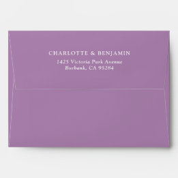 Flieder moderne benutzerdefinierte Hochzeit 5.25x7