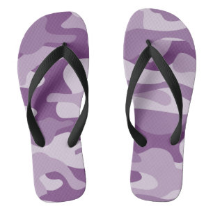 Flieder Monocolor Camo Flip Flops