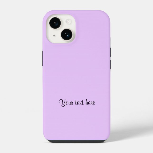 Flieder-Purple, einfarbige Vorlage, iPhone Hülle (Rückseite)