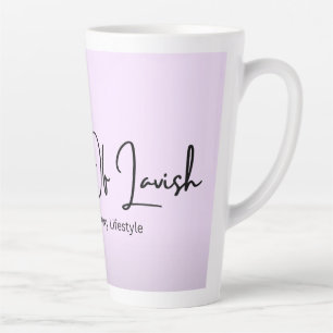 Flieder-Schwarze Ombre-Latte-Mug-Luxus-Kaffeetasse Milchtasse
