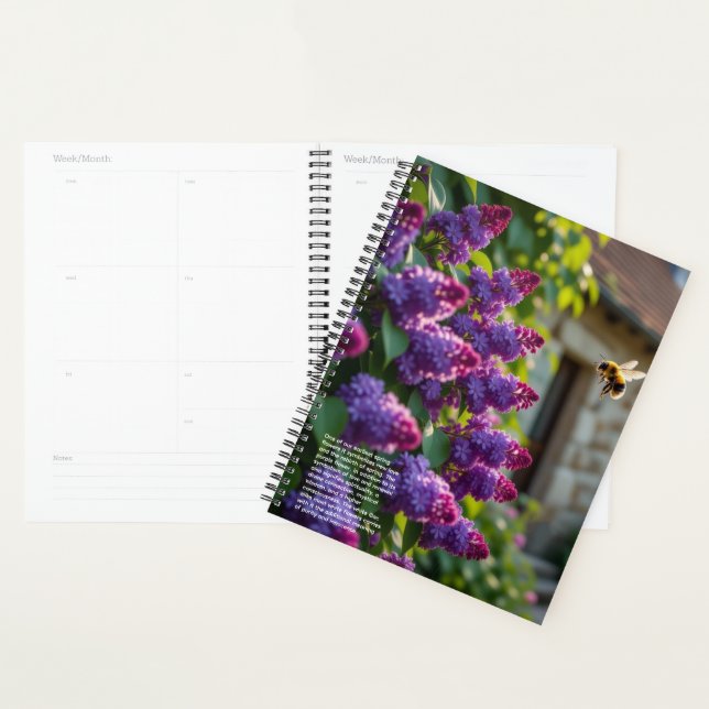 Flieder-Symbolik-Kalender Planer (Anzeige)