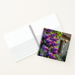 Flieder-Symbolik Notizbuch