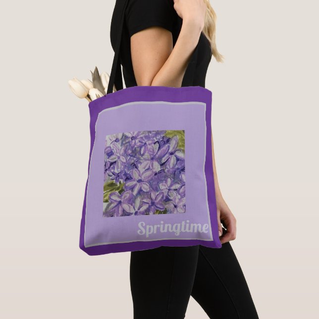 Flieder-Tasche (Von Nahem)