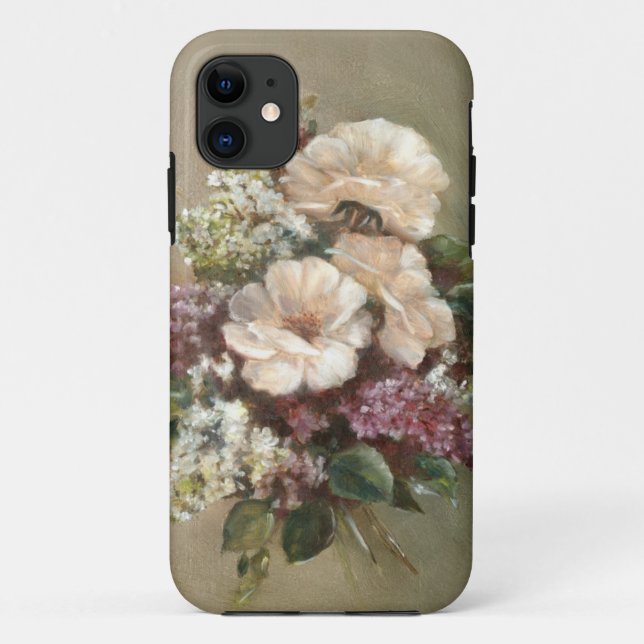 Flieder- und Rosenblumenstrauß Case-Mate iPhone Hülle (Rückseite)