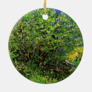 Flieder von Vincent van Gogh, Vintage-Gartenblumen Keramik Ornament