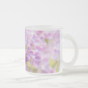 Fliederblüten Nebel Mattglastasse