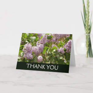 Fliederbusch schöne violette Frühlingsblumen Dankeskarte