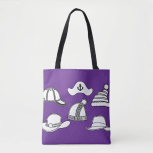 Fliederfarbenes Hut-Tasche Fun-Tote