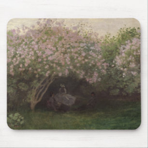Fliedern Claude Monets , graues Wetter, 1872 Mousepad