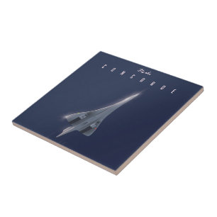 Flieg das Concorde-Reiseplakat Fliese