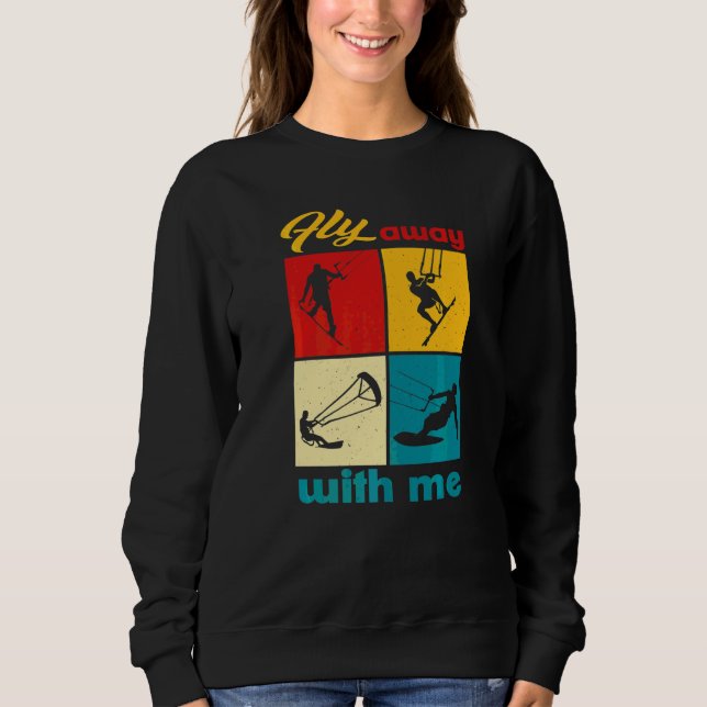 Flieg Mit Mir Lifestyle Vintage Sweatshirt (Vorderseite)