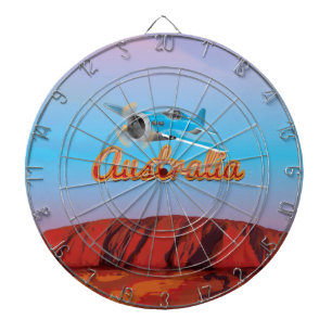 Flieg nach Australien Dartscheibe