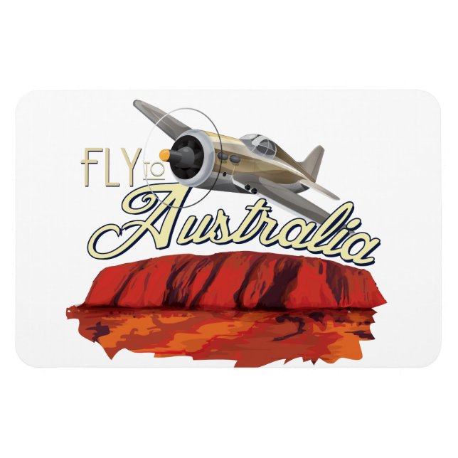 Flieg nach Australien Magnet (Horizontal)