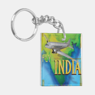 Flieg nach Indien Schlüsselanhänger