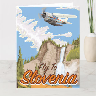 Flieg nach Slowenien Postkarte