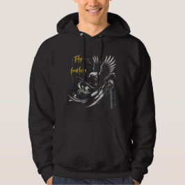 Flieg ohne Furcht - Majestätische Adlerkunst Hoodie